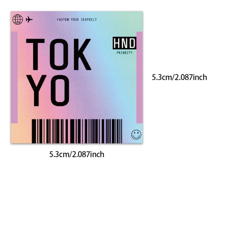 60pcs ins style stempel aufkleber japanische postkarte ticket briefpapier reise tagebuch gepäck wasserdichte helm aufkleber