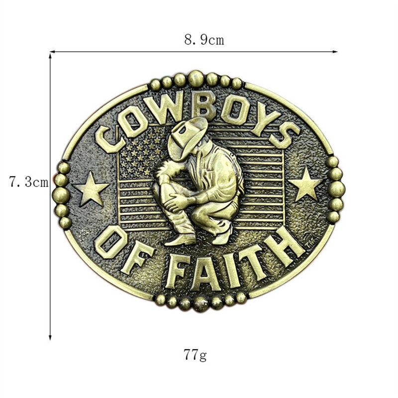 Estilo ocidental Cowboy Belt Buckle, Freedom Mark, Europa e Estados Unidos
