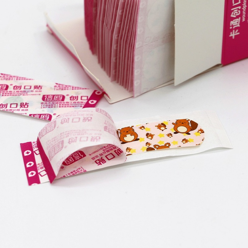 100 Pçs/lote À Prova D' Água Respirável Dos Desenhos Animados Ferida Band Aid Home First Aid Adesivo Bandage Emergência Kit para Crianças Patch Tiras