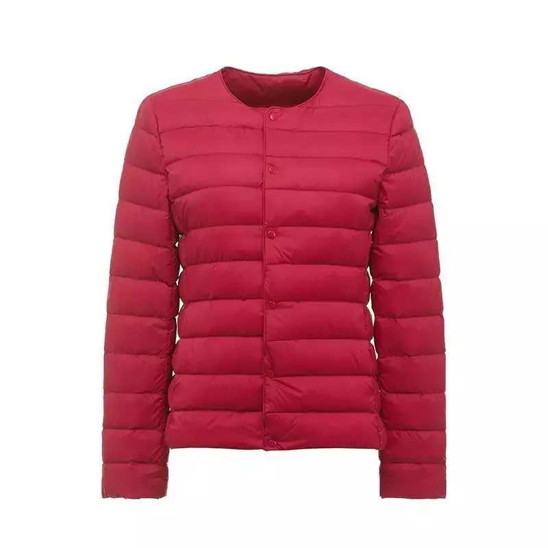 女性のための春のジャケット2023,新しいコレクション,韓国のフィットダウンコート,暖かい,超軽量,スタイリッシュ,女性のための白い色