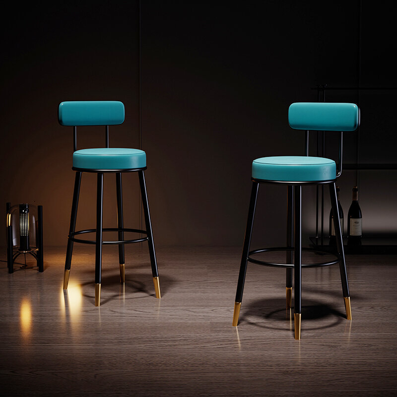 Nordic bar chair bar stool simple modern household bar stool high stool bar chair bar backrest
