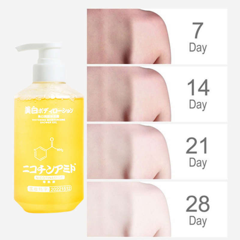 Niacinamide Whitening Shower Gel Smoothing and Brightening Formula for Full Body Skin Cleansing Moisturizing Body Wash