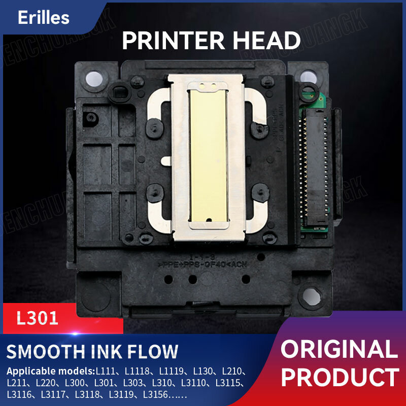 Kepala cetak kepala Printer L301 Printhead untuk Epson L3110 L3150 L355 L405 L3250 L130 L210 L310 L111 L5190 L395 L310 L375 L575 L4160