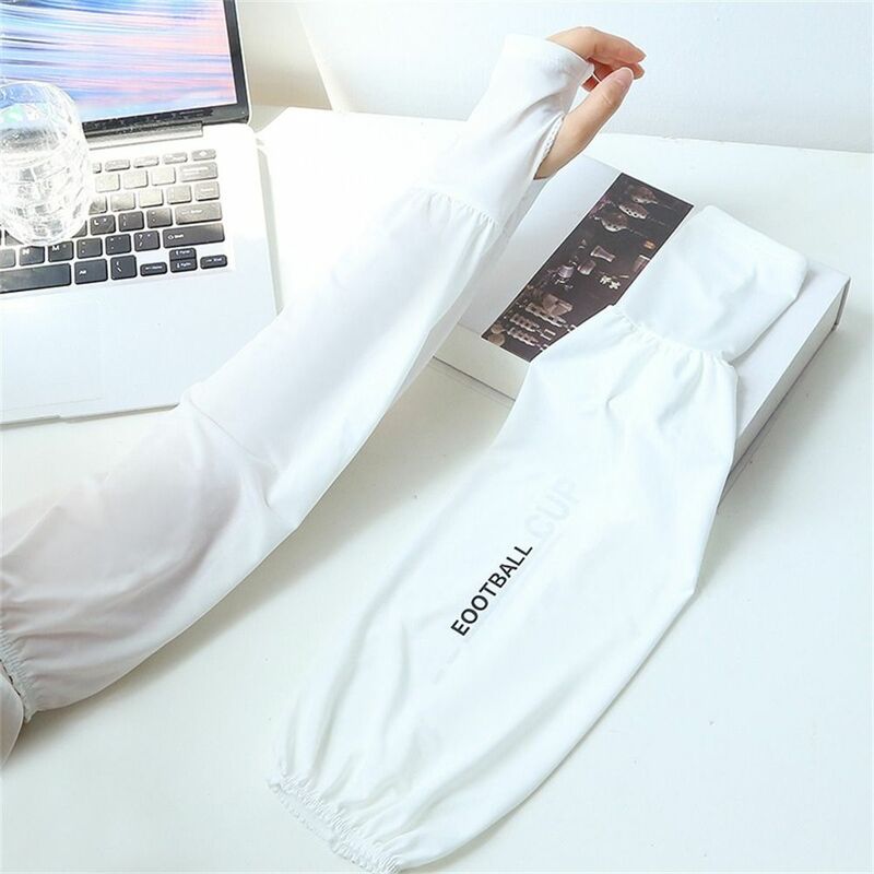 Sunscreen Sun Protection Arm Sleeves Thin Ice Silk Driving Gloves Long Mittens Female
