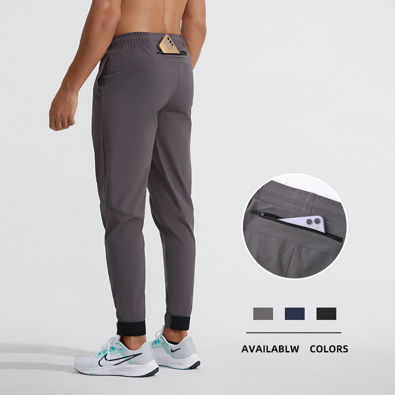 2024 Outdoor Pants Men Quick Dry Running Hiking Pants Elastic Lightweight Yoga Fitness Exercise Sweatpants Joggers