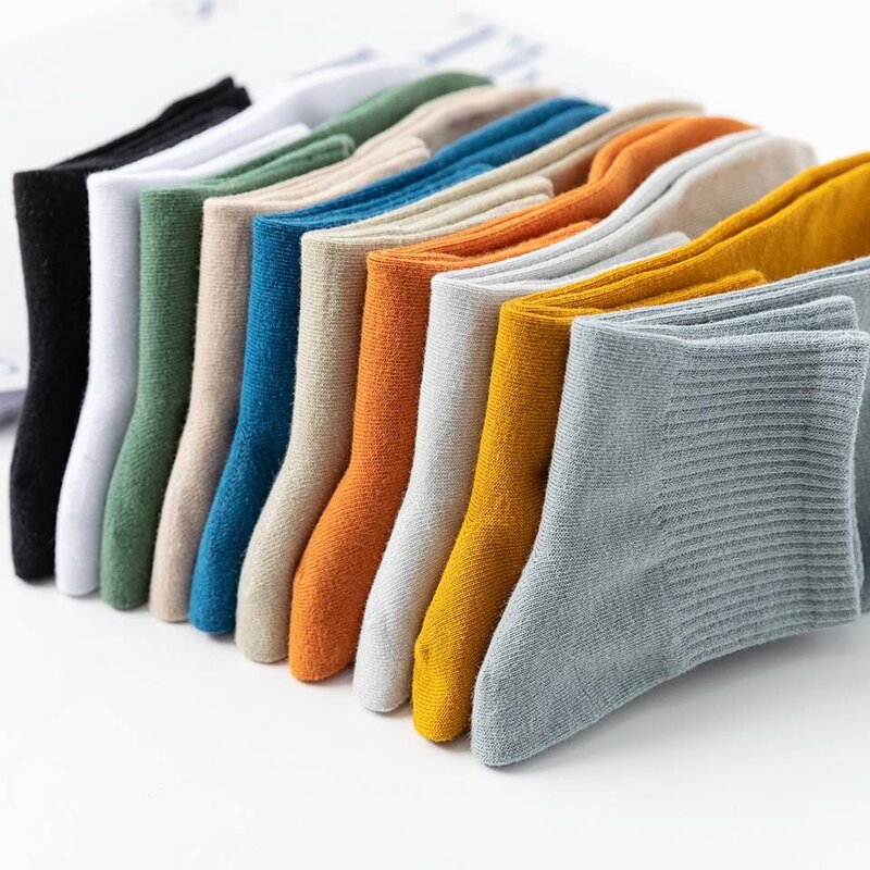 Calcetines tobilleros de algodón para hombre, medias cortas transpirables de alta calidad, informales, negras y blancas, 5 pares, 2024