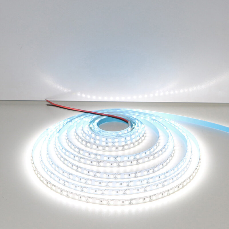 Warm White LED Light Strip, 600 LEDs, cortável, adesivo, decoração de interior, corda para casa, feriado, 5m
