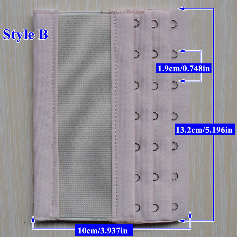 2 pezzi di estensione della cinghia 3 ganci 7 file colore della caramella Intimates fibbia della cintura regolabile estensori del reggiseno di ricambio per le donne