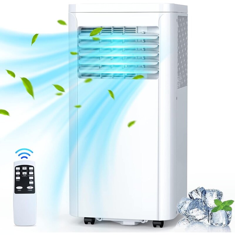 Tragbare Klimaanlage, tragbare Wechselstrom einheit 10000 BTU mit Luftent feuchter und Lüfter, 24-Stunden-Ein/Aus-Timer, Fenster montages atz und Fernbedienung