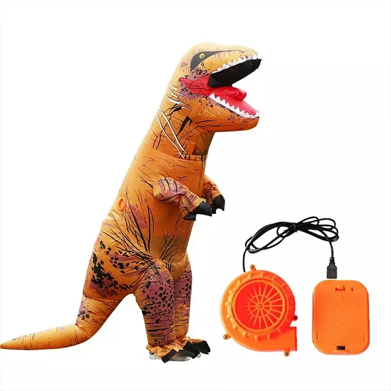 Tyrannosaurus rex nadmuchiwany kostium maskotka Anime impreza z okazji Halloween przebranie na karnawał zabawna kostium kreskówkowy dinozaura dla dorosłych dzieci