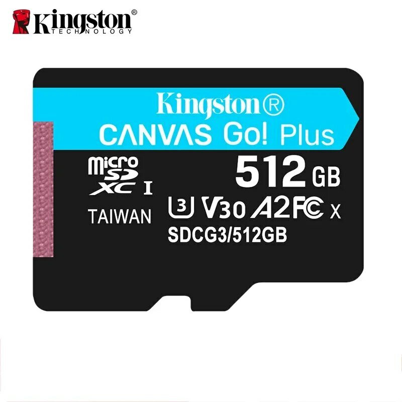 Kingston กล้องติดรถยนต์การ์ดความจำ256GB TF (MicroSD) ขนาด128GB การ์ดความจำ U3 V30 A2ความเร็วในการอ่าน4K 170เมกะไบต์/วินาที