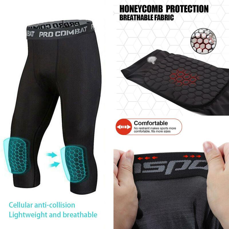 Mallas ajustadas de compresión para hombre, pantalones deportivos de entrenamiento para correr, pantalones de Yoga de secado rápido, B7h5