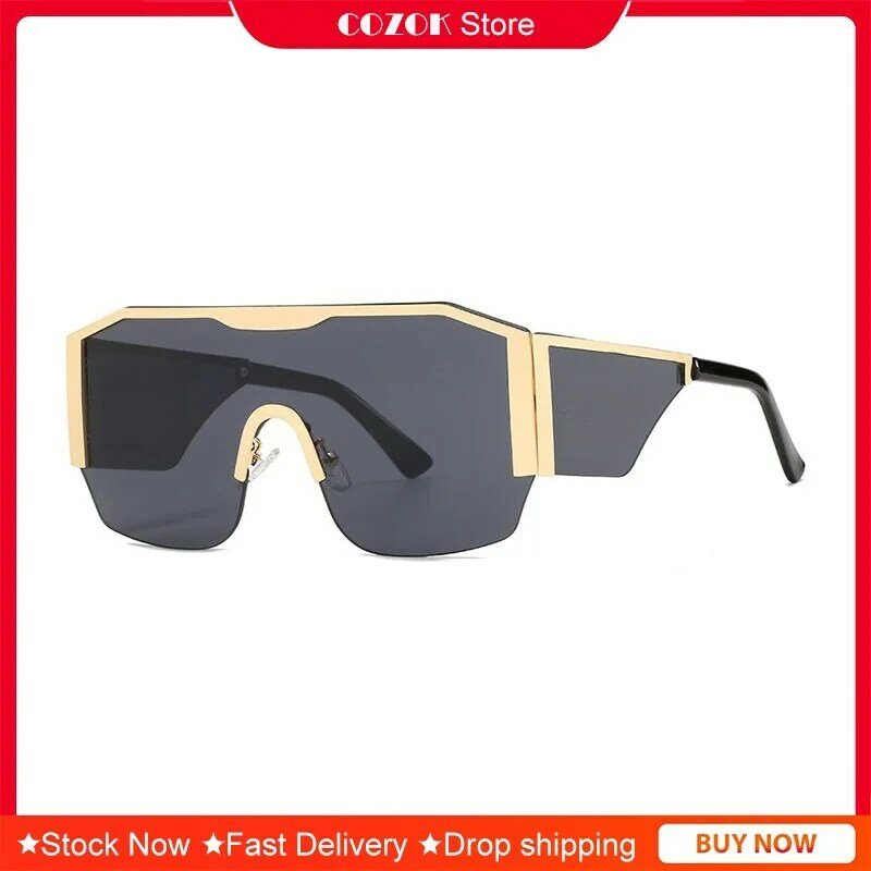 COZOK Neue Ankünfte Mode Übergroßen Quadratischen Sonnenbrille Männer Frauen Großen Rahmen Sonnenbrille Blau Driving Brillen UV400 Schönheit