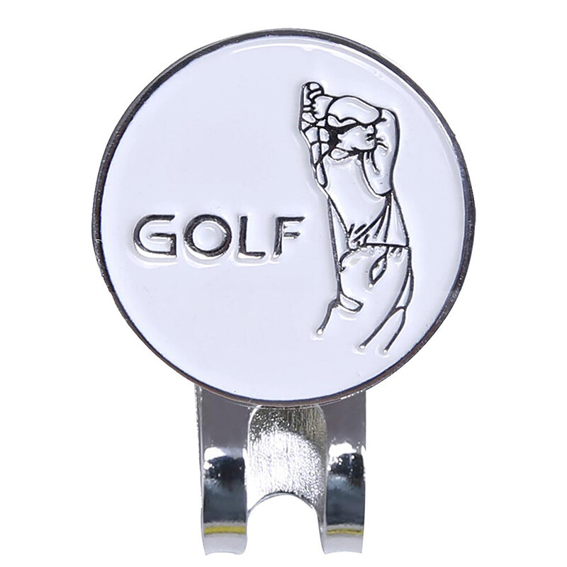 Golfball Marker mit magnetischen Hut Clip humanoiden Muster lustige große Golfhut Kappen Clips Golfer Geschenke Golf Zubehör
