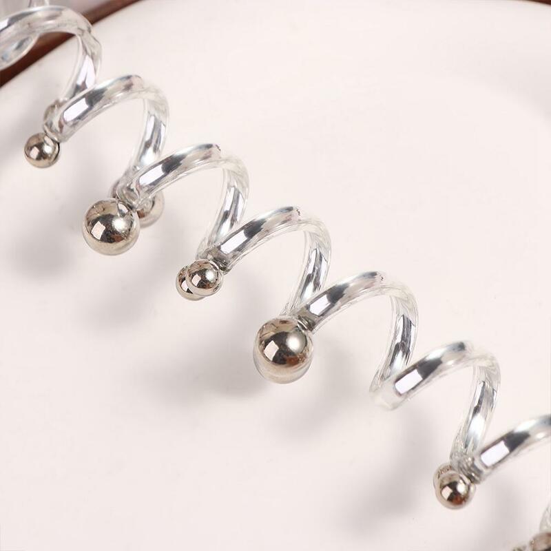 Straight Telephone Line Hair Rope Elastic Korean Style Pearl Hair Ring Scrunchies Rubber Band Transparent Ponytail Holder