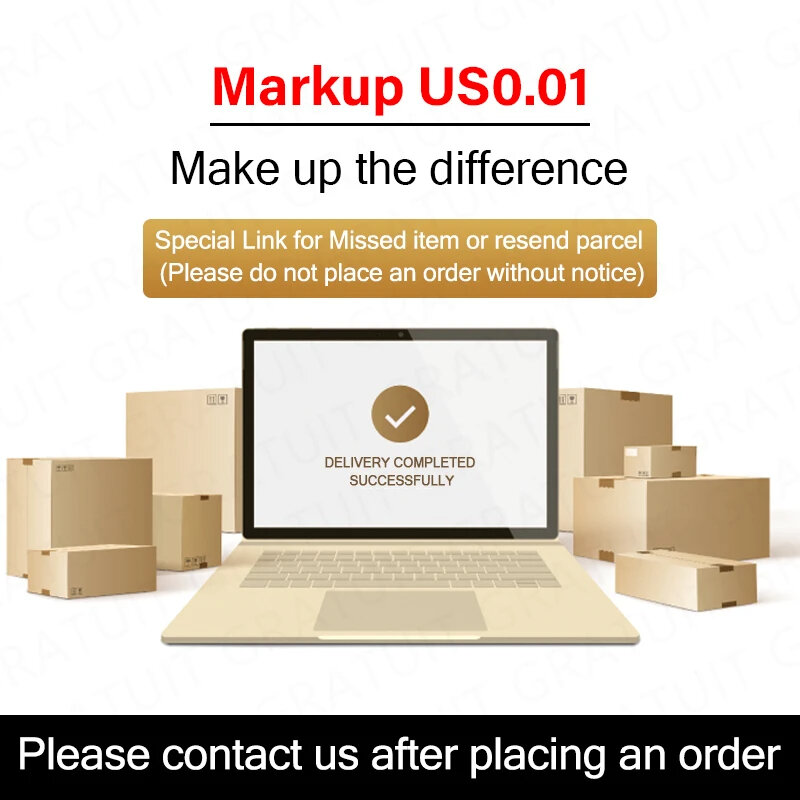 Tassa speciale US 0.01 Make Up The Difference Special Link per articolo perso o pacco Resend (non pagare se non ti dico)