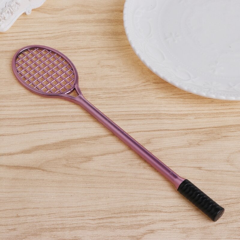 Mini Badminton Racket Slime Vorm Kristal Bodem Kit Spelen Met Slijm Gel Pen Y4UD