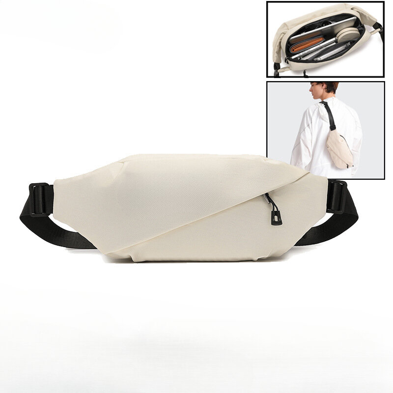 Мужская поясная сумка для бега на открытом воздухе, многофункциональная вместительная нагрудная сумка, модная сумка через плечо