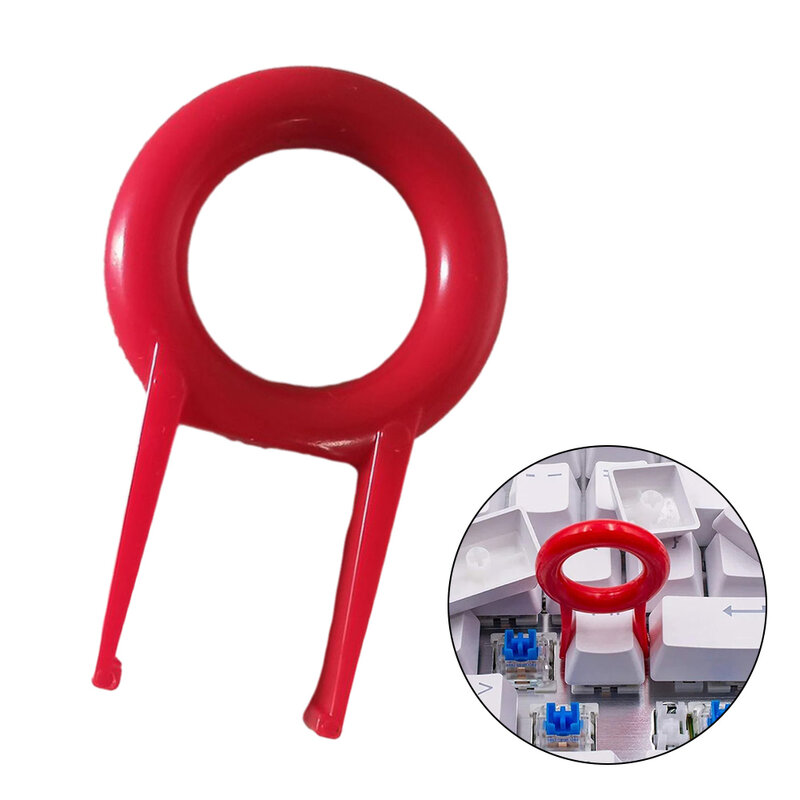 Draagbare Toetsenbord Toets Trekker Rood Plastic Keycap Remover Sleutel Puller Voor Mechanische Toetsenbord Toets Lifter