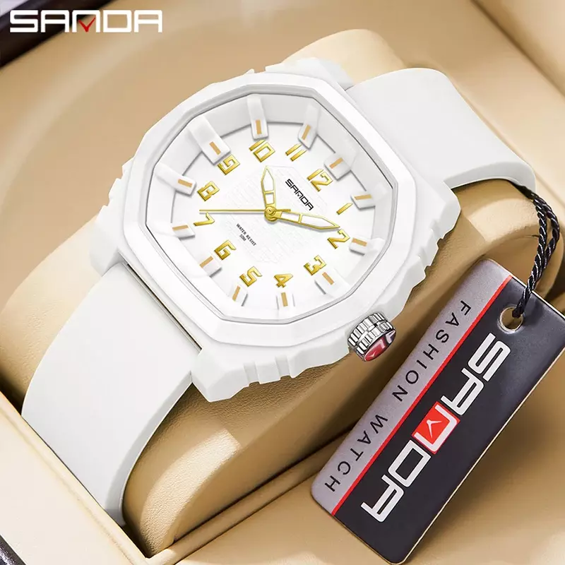 Sanda 3236 popular student and children's simple digital quartz watch fashionable and versatile waterproof electronic watch