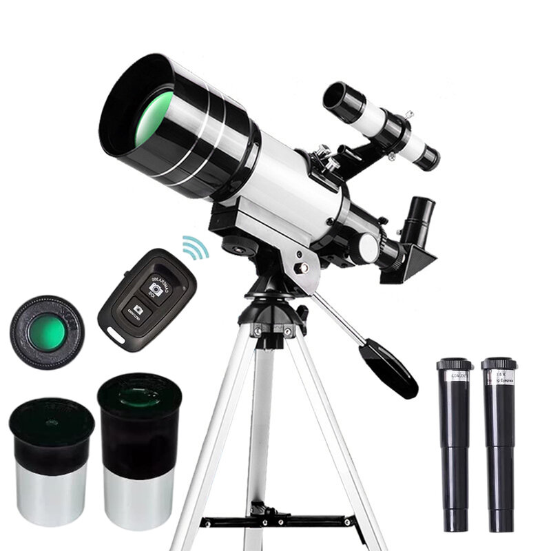 Telescopio astronómico para adultos y niños, telescopio Refractor, astronómico, regalos para principiantes