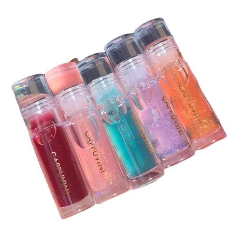 8 Colors Mirror Water Lip Gloss Lip Glaze Transparent Glass Lip Oil Waterproof Liquid Lipstick Lipgloss Lips Tint Makeup