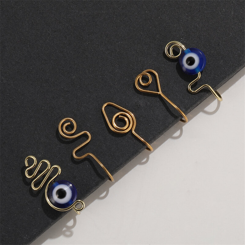 17KM Fake Piercing Nose Ring set Hoop Magnetic Nose Cuff per le donne Trendy Crystal Body Jewelry Metal 2022 Fashion