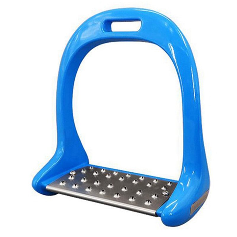 2 PCS Equipment Thick Non-Slip Pedals Outdoor Sports Riding Equestrian Safety Stirrups Blue