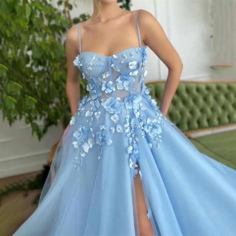 MOBUYE 2024 Arab Dubai A-Line Spaghetti Straps Prom Dress Short Sleeves Evening Fashion Elegant Party Dress For Women