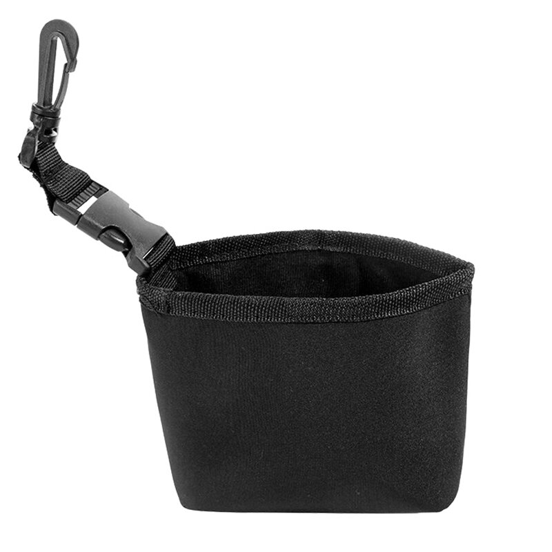 Golf Cleaning Bag Waterproof Liner Detachable Clip Gifts Easy To Carry Club Black Lightweight Compact Microfiber Cloth Portable