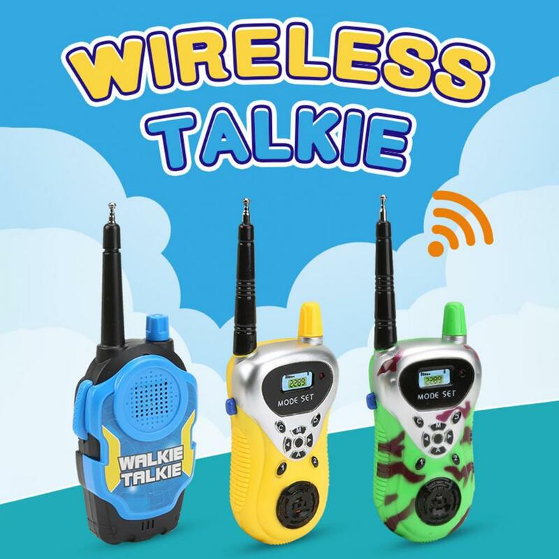 Mini walkie-talkie inteligente, juguetes para exteriores, útiles, fáciles de llevar, Multicolor, 2 uds.