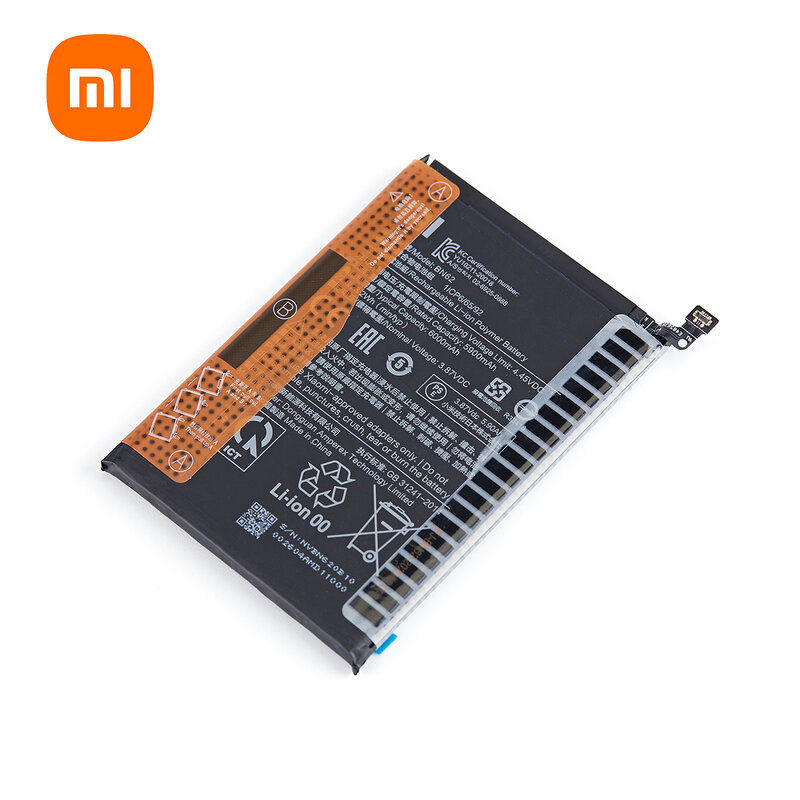Оригинальный аккумулятор Xiao mi 100% BN62 6000 мАч для Xiaomi POCO M3 Redmi Note 9 4G Redmi 9T 4G, сменные батареи для телефона