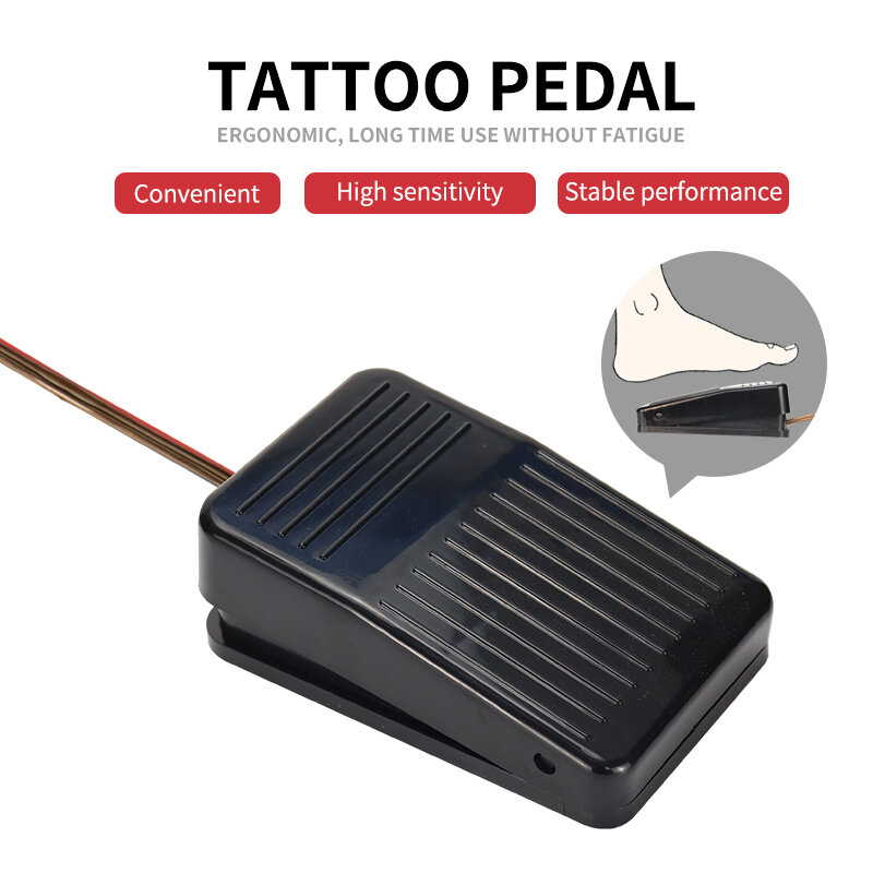 Mesin tato putar, Kit mesin tato untuk pemula dengan jarum kartrid 7 warna tinta catu daya Kit pena tato merah