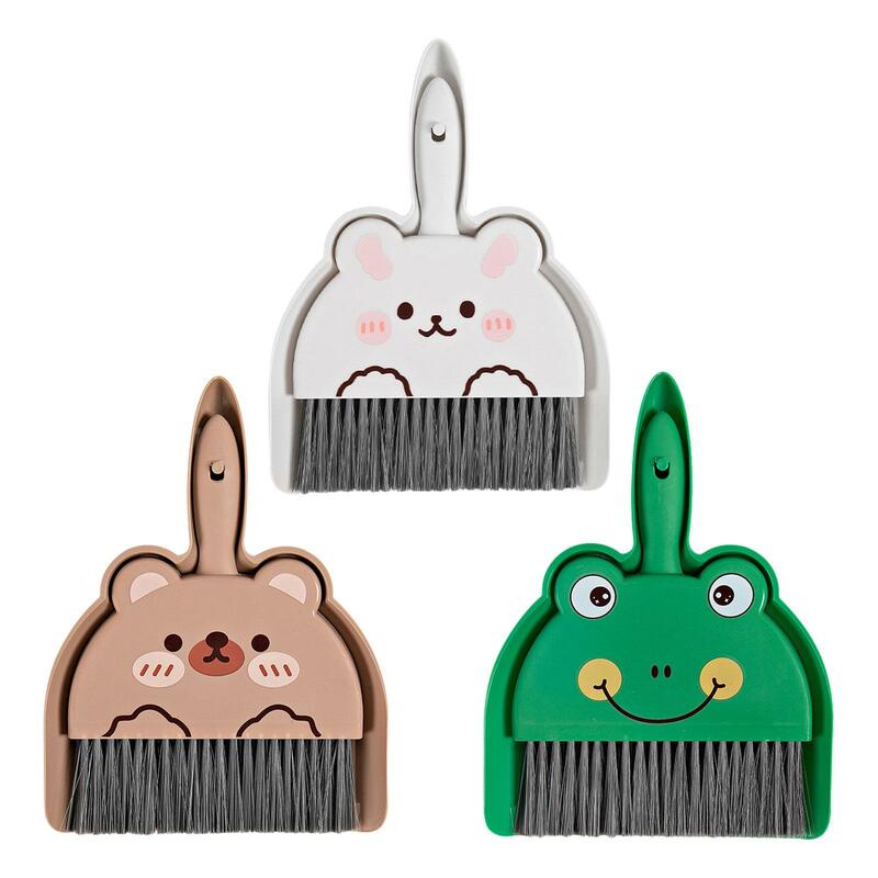 Miniature Sweeping House Tool Toy Set Sweeping Set Cleaning Tools Mini Broom with Dustpan for Car Pet Table Desk Age 3-6