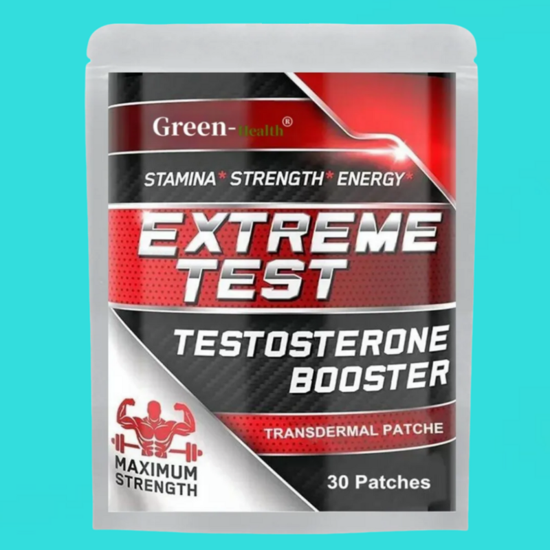 Testosterone Booster Transdermal Patches For Men - Test Booster For Stamina, Endurance & Strength 30 Patches One Month Supply