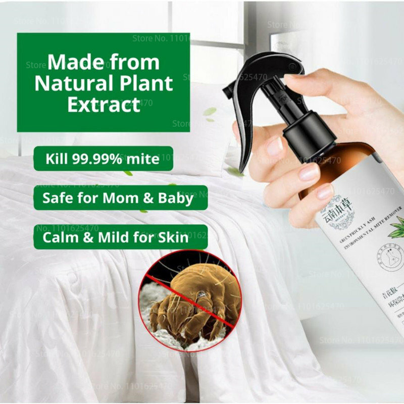 Natural Plant Green Pepper Mite Removal Spray Bed Sofa Household Wash-free Indoor Cleaning Natural Vacuum Cleaner Pet Cleaner