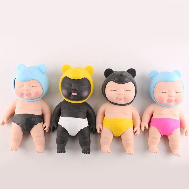 Nieuwe Realistische Baby 'S Knijpen Poppenspeelgoed Creatieve Stressvermindering Decomprimeren Simulatie Speelgoed Pasgeboren Kinderen Volwassenen Friemelen Knijpen