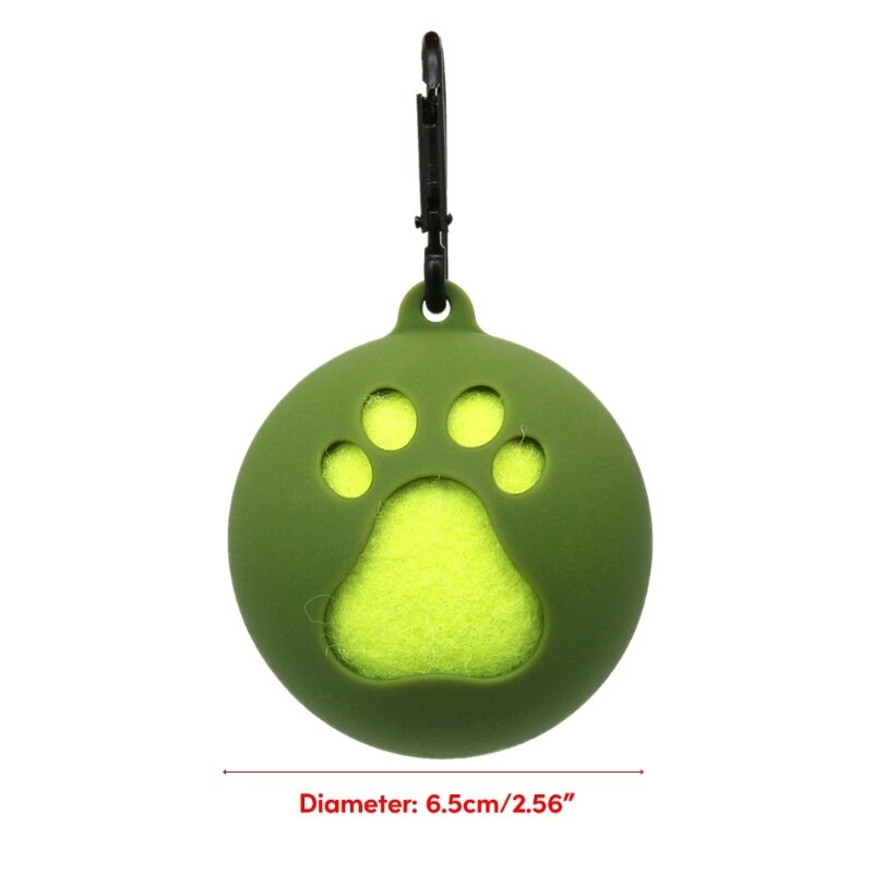 Carabiner 핸즈프리 애완 동물 공 커버 홀더가있는 표준 테니스 공 홀더 드롭 배송