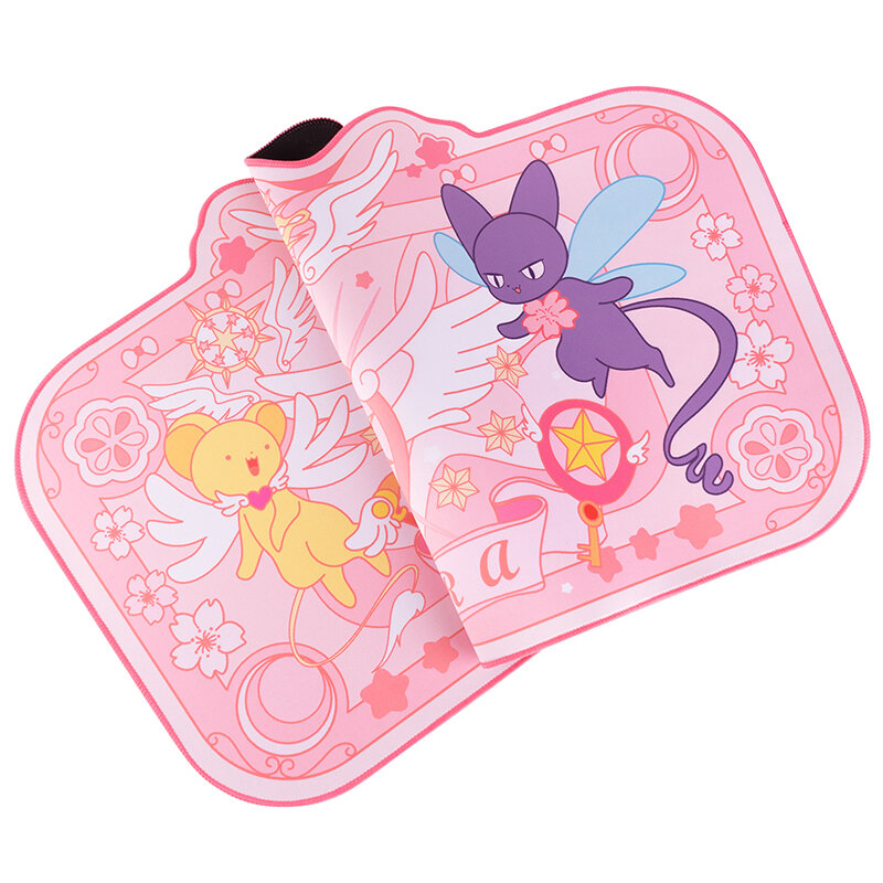Tapis de souris de jeu extra large, accessoire de bureau, kawaii, rose, sakura, média