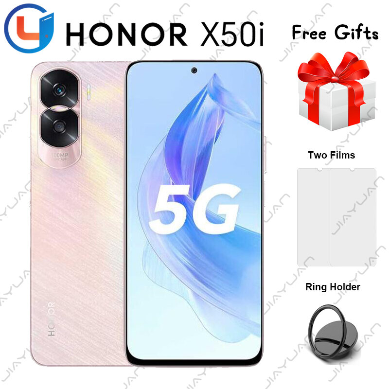 الهاتف المحمول الجديد الأصلي Honor X50i 5G بشاشة 6.7 بوصة 90 هرتز أبعاد 6020 ثماني النواة MagicOS 7.1 بطارية 4500mAh الهاتف الذكي