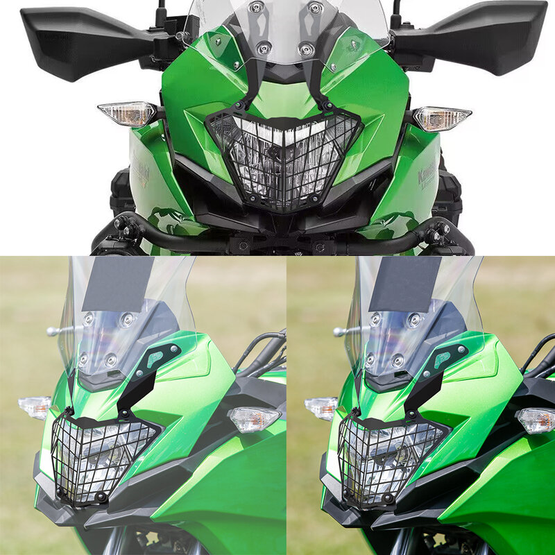 ฝาครอบป้องกันไฟหน้ารถจักรยานยนต์สำหรับ Kawasaki VERSYS-X 250 versys VERSYS-X250 X250 ABS 2017-2019 2020 2021 2022 2023