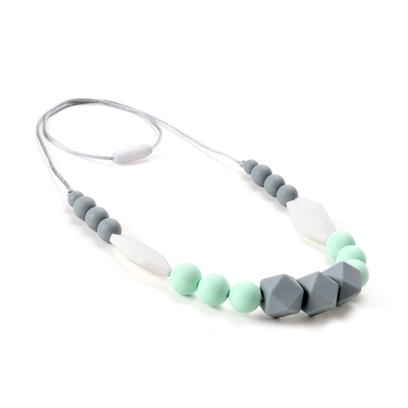 LOFCA Silicon Perlen Halskette Baby Silikon Zahnen Pflege Halskette Für Neugeborenen Mom BPA FREI Stillen Schmuck