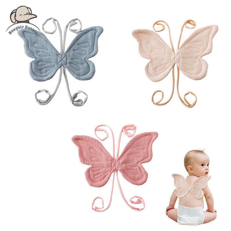Décoration de papillon derrière la fête d'anniversaire de bébé, document solide, dos avec ailes, robe d'anniversaire de bébé, cadeau d'anniversaire