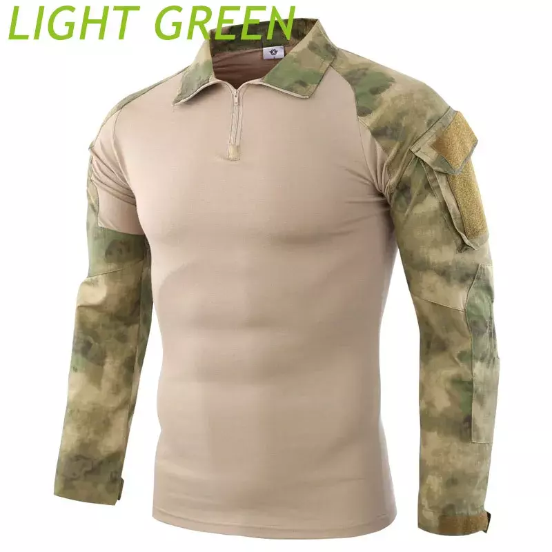 Camisa de uniforme de combate para hombre y mujer, camisa de camuflaje de talla asiática de EE. UU., camisetas deportivas de carga para S-3XL, Airsoft, Paintball, camisetas tácticas de senderismo