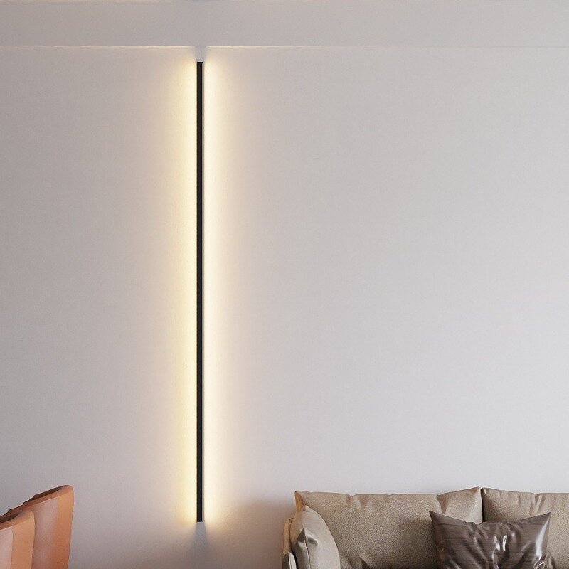 Długa taśma kinkiet nowoczesny minimalistyczny salon sypialnia nocna balkon korytarz prostota w stylu nordyckim osobowości twórczej oświetlenie naścienne LED