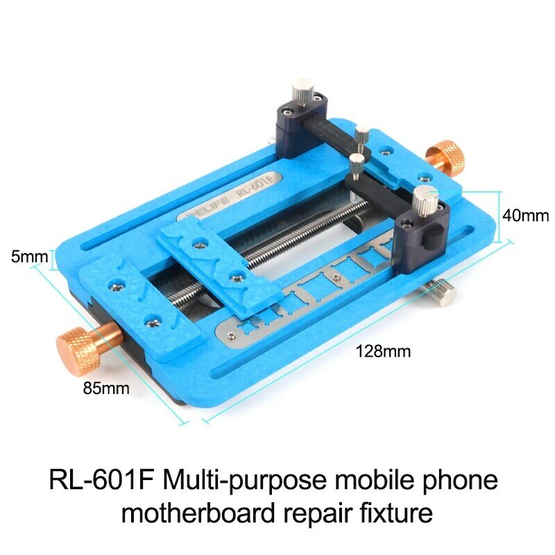 RL-601F อเนกประสงค์โทรศัพท์มือถือเมนบอร์ดซ่อมติดตั้ง Multi-ฟังก์ชั่นตำแหน่งเพิ่มเติม Track Dual Clamps
