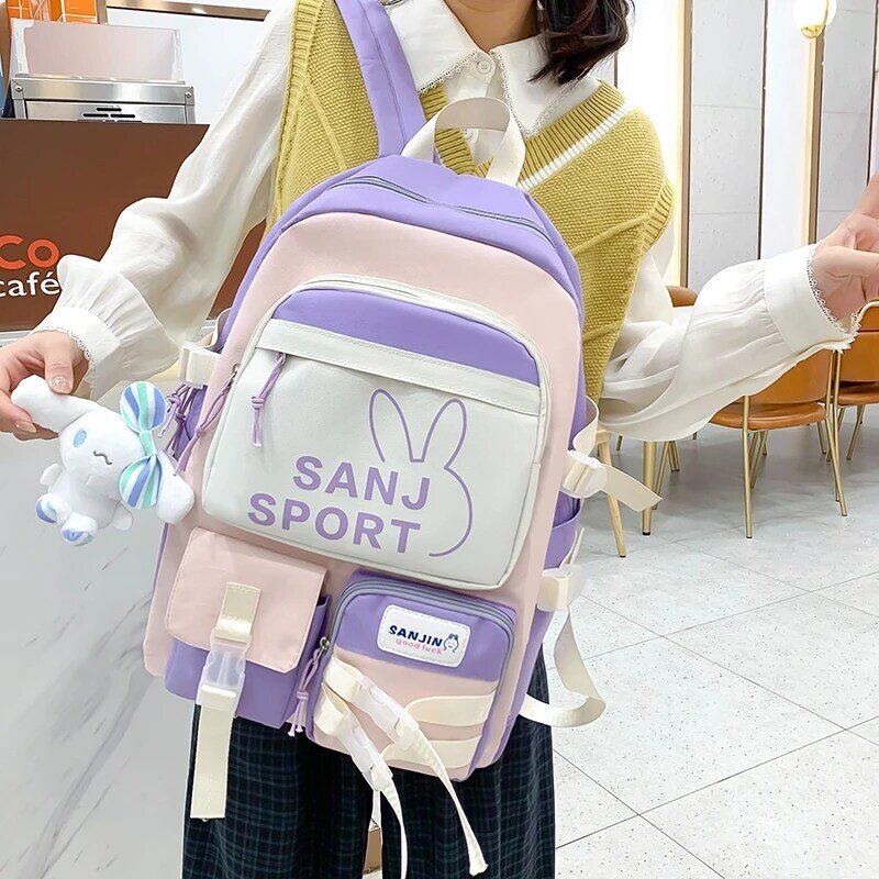 Mochilas escolares para niños y niñas, mochila escolar grande Kawaii para escuela primaria, bolsa de libros para niños, mochila de viaje impermeable para computadora portátil
