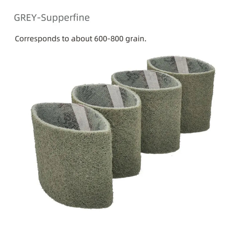 4pcs 283*100mm SC Fleece Sleeves Non-woven Nylon Sanding Bands  Fiber Abrasive Belts