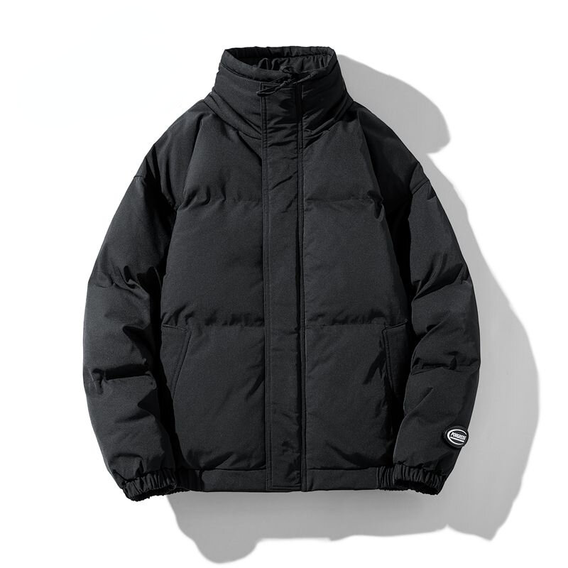Мужская теплая куртка на хлопковом наполнителе, однотонная парка с воротником-стойкой, повседневная ветрозащитная куртка, модель V05, Осень-зима 2023