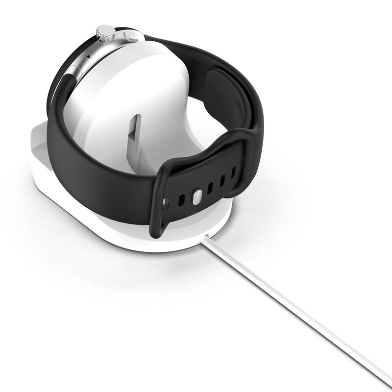 UIENIE 실리콘 충전 브래킷 구글 픽셀 시계 휴대용 충전기 스탠드 브래킷 교체 부품, 스마트워치 액세서리
